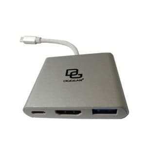 USB type c 3.1 to MULTI PORT USB 3.0 HDMI USB Type C - Abu-abu