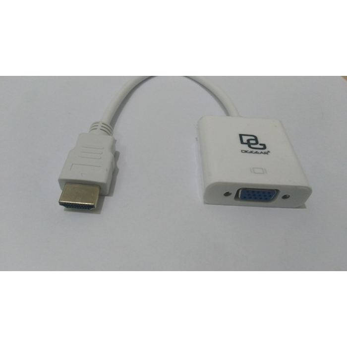 HDMI male to VGA female Converter DIGIGEAR HDMI to VGA CONVERTER - Putih